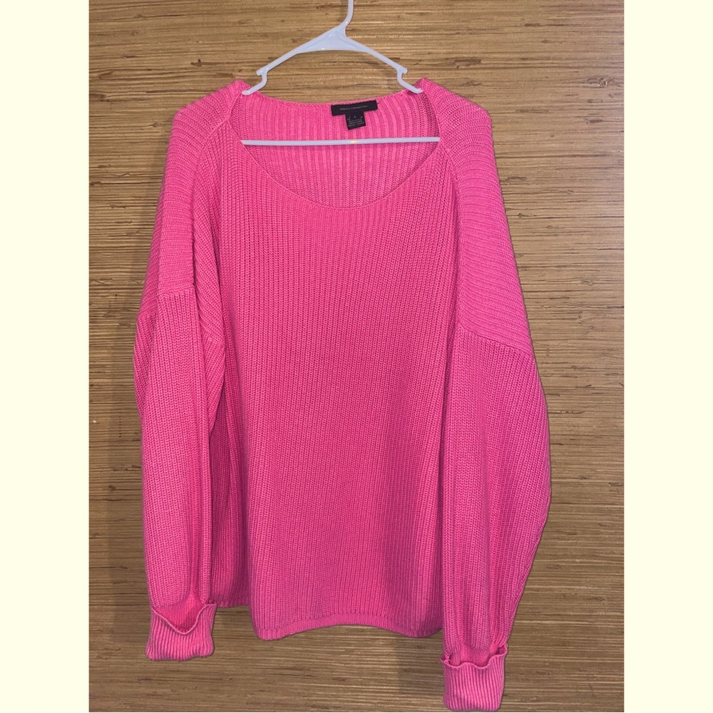 Woman’s Pink Millie Mozart Waffle Knit Sweater